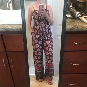 New! Paisley navy Romper Small/Medium